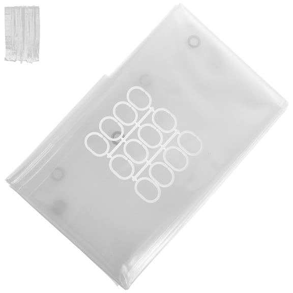 Curtain Decor for Bathroom Tub Liners Bathtubs Metallic Curtains Home Shower Clear Transparent Take