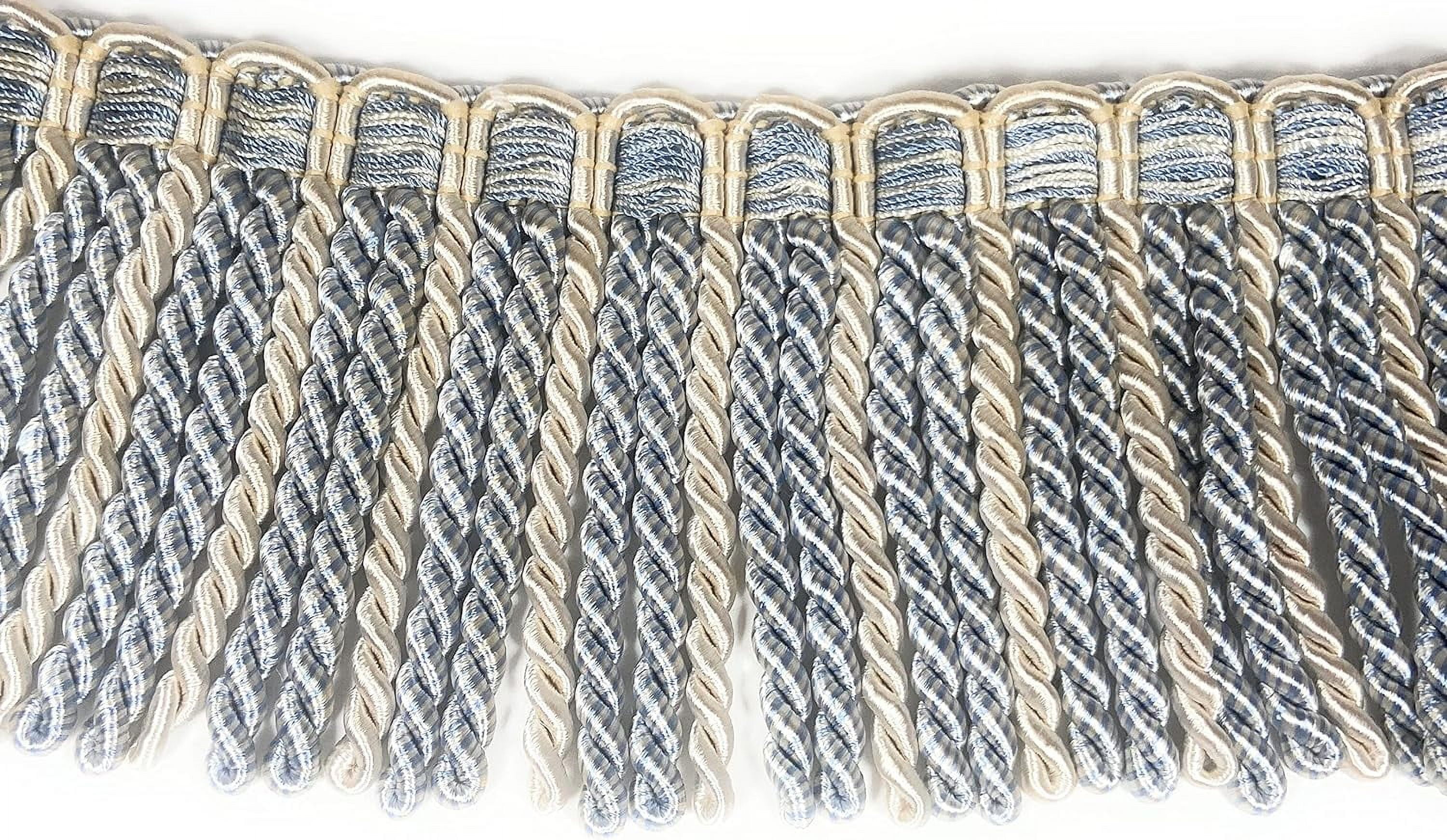 Curtain Fringes Multi Color Bullion Fringe Trim 3 .5 Inch Wide 5 Yards