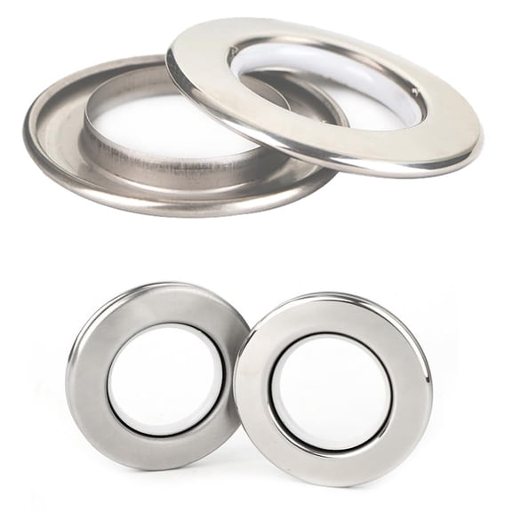 Curtain Grommet Rings Stainless Steel 20 Count For Curtain Rods And DIY Projects