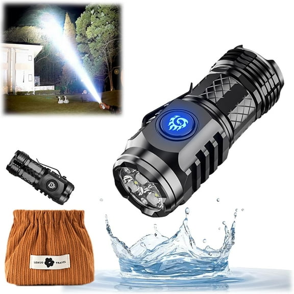 Curtain Guess Flashlight, Three Eyed Monster Mini Flashlight, Curtain Guess Mini Flashlight, Three Eyed Monster Mini Flash Super Power Flashlight, Mini Handheld Thumb Sized Flashlight (1PC-A)
