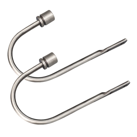 Curtain Holdback,Curtain Tieback Hooks, 2 Pcs Wall Mounted Drapery Tiebacks with Screws, Heavy Duty Metal Decorative Window Drapery Holder Curtain Hook, Brass