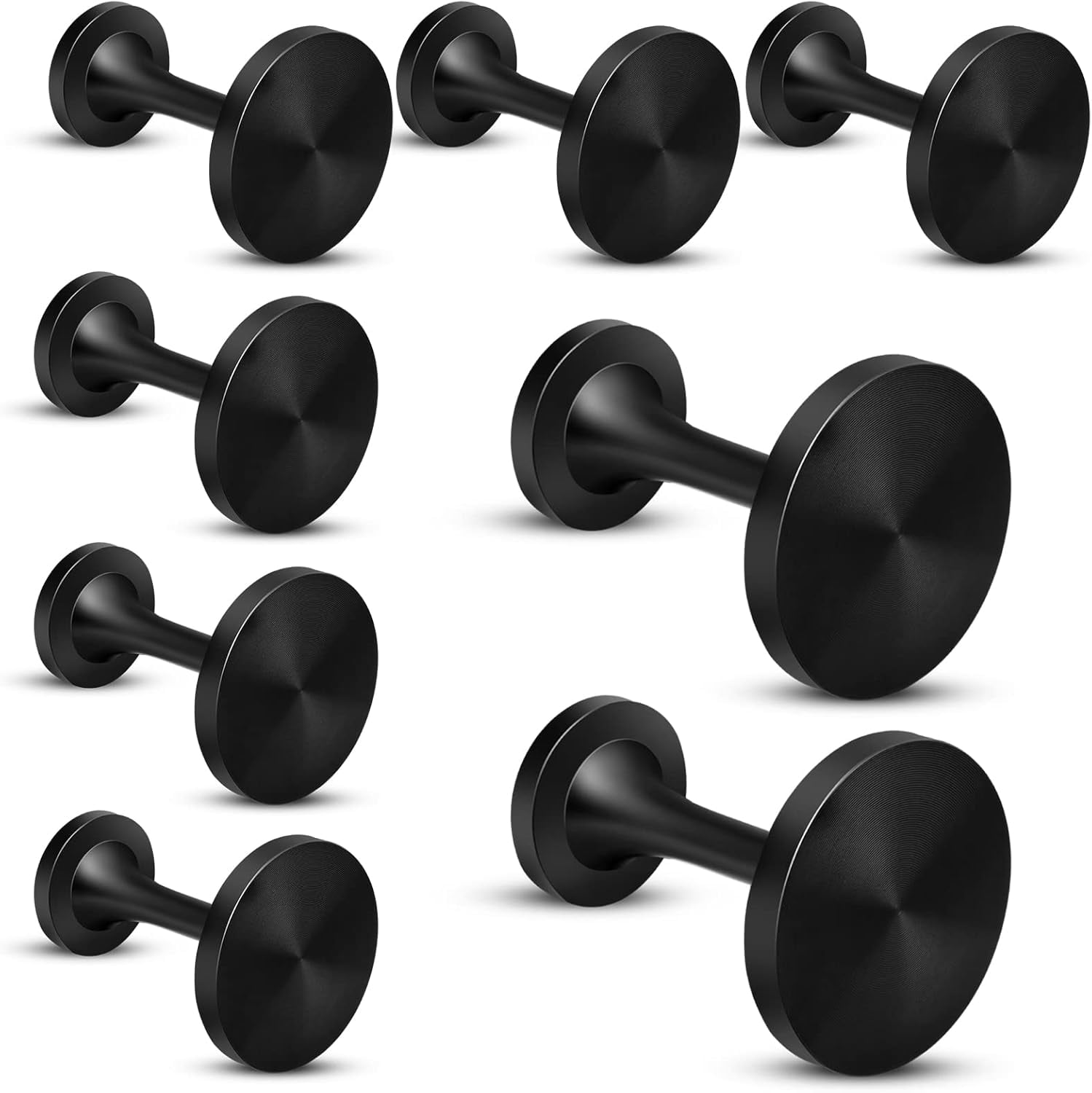 Curtain Holdbacks, 8 Pack Curtain Tieback Hooks for Drapes Round