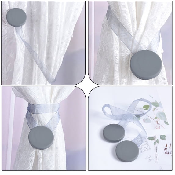 Curtain Holders for Wall, Magnetic Curtain Ties Clip Rings for Curtains, Western Home Decor Curtain Accessories for Home Office, Bedroom, Bathroom Decor(Single)