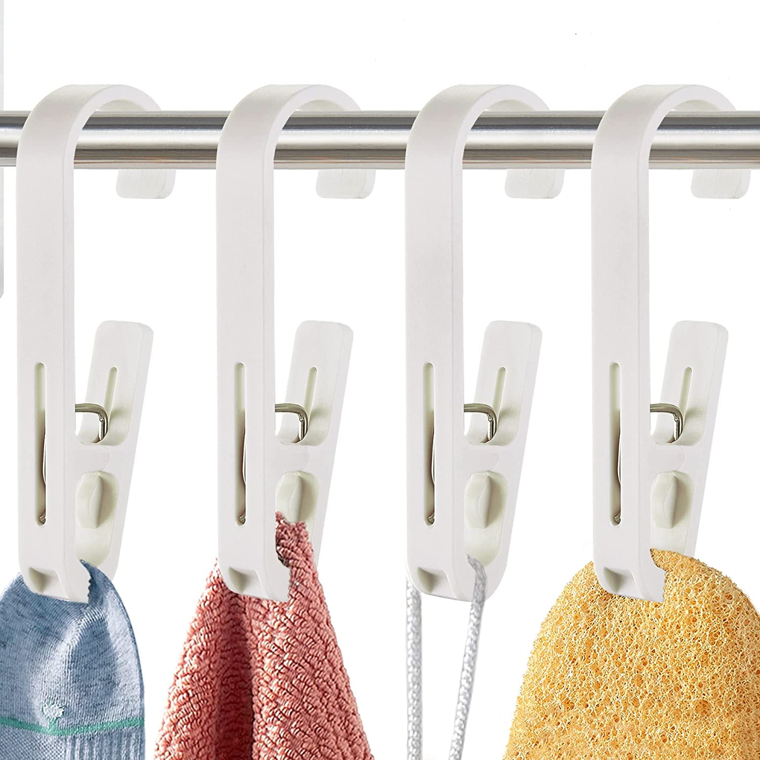 Curtain Hooks with Clips, ABS Clothes Pins for Hanging Clothes, Curtain Clips for Drapes, Clothespins for Hanging Clothes for Party Decor Photo Art Craft Display