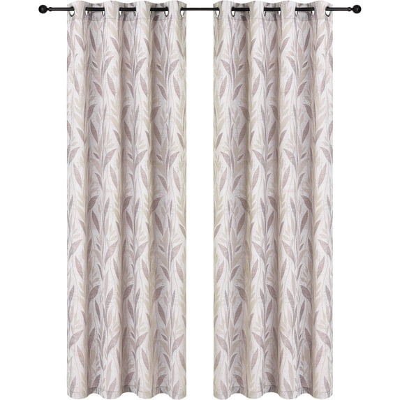 Safdie & Co. Wrinkle Free Curtain Jacquard 84"L in Plum