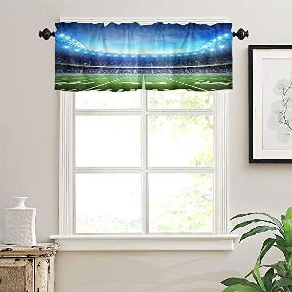 Curtain for Kitchen Windows/Living Room/Bedroom/Cafe American Football