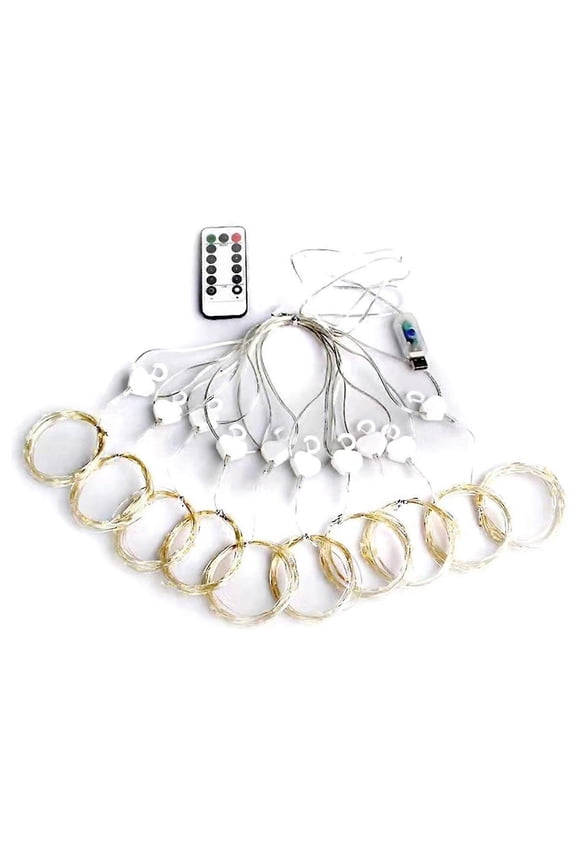 Curtain LED String Lights Garland Festival Decoration USB Remote Control Holiday Wedding Fairy Ligh