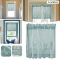 thumbnail image 1 of Curtain,Lace Floral Lace Curtains Kitchen Coffee Curtains Bedroom Rod Curtains Lace Short Curtains Lace Curtains 35 X 29 Inches 1Panels, 1 of 8