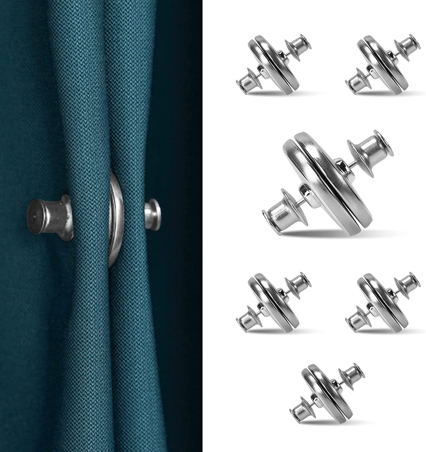 Curtain Light Leakage Prevention Magnetic Button, Upgraded Model ...
