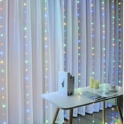Hibibud Curtain Lights, String Lights Bedroom, 300 LED 9.8x9.8Ft Twinkle String Light Decorations for Window Wedding Bedroom Wall Party Backdrop,Home Indoor Outdoor Decor String Light Remote Control