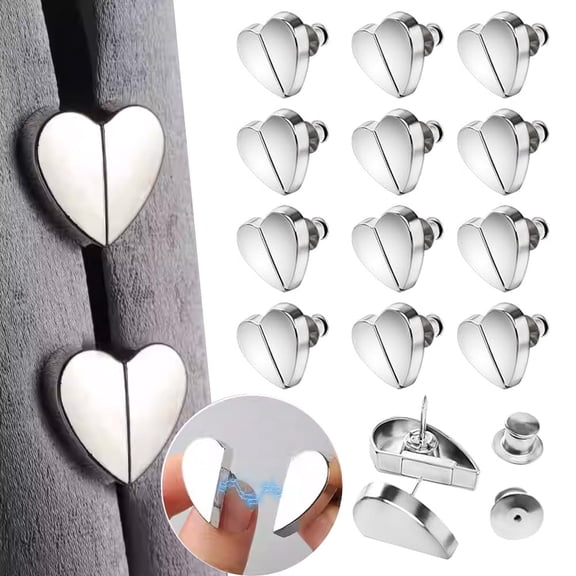 Curtain Magnets, 12 Pairs Curtain Magnets Closure, Magnetic Curtain Clips Prevent Light Leaking, Keep Curtain Closed for Home Bedroom Bathroom Office Draperies