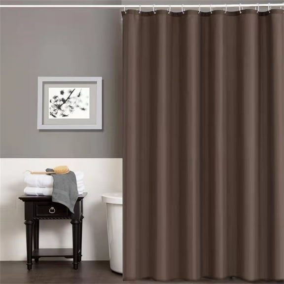 Curtain,Modern Solid Curtains Room Darkening Thermal Rod Pocket Window Curtains For Bedroom (2 Panels) 72 In X 72 In Brown