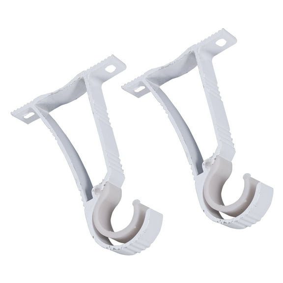 NIAIZEK Curtain Rod Center Support Bracket 2 Pieces Strong Fixation for Home Window Decor