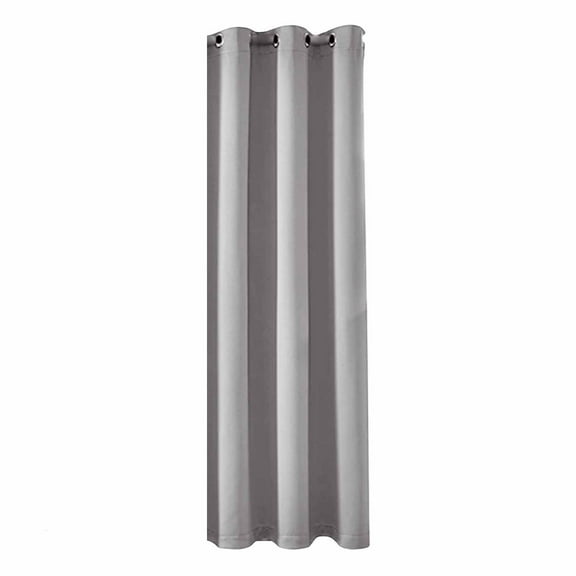 Curtain Panel 39 in W x 78 in L Blackout Polyester Grommet Window Drapery, Thermal Insulated Noise-Reducing Single Panel, Machine-Washable Elegance for Bedroom, Living Room or Office Decor