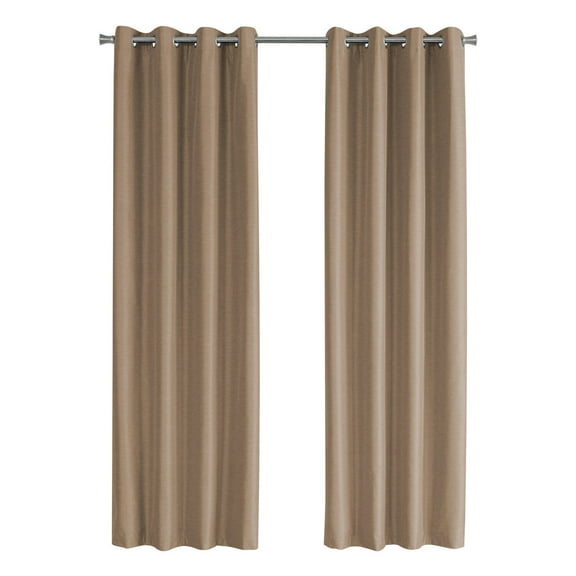 Curtain Panel 54"W X 84"L Grommet Bedroom Kitchen Thermal Insulation Brown