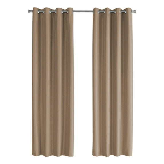 Curtain Panel 54"W X 84"L Grommet Bedroom Kitchen Thermal Insulation Brown