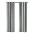 thumbnail image 1 of Curtain Panel 54"W X 95"L Grommet Bedroom Kitchen Micro Suede Grey, 1 of 4