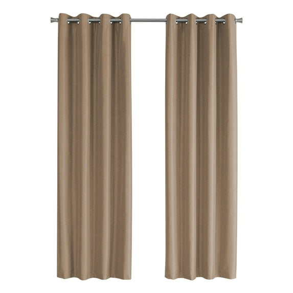 Curtain Panel 54"W X 95"L Grommet Bedroom Kitchen Thermal Insulation Brown