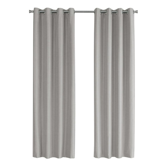 Curtain Panel 54"W X 95"L Grommet Bedroom Kitchen Thermal Insulation Grey