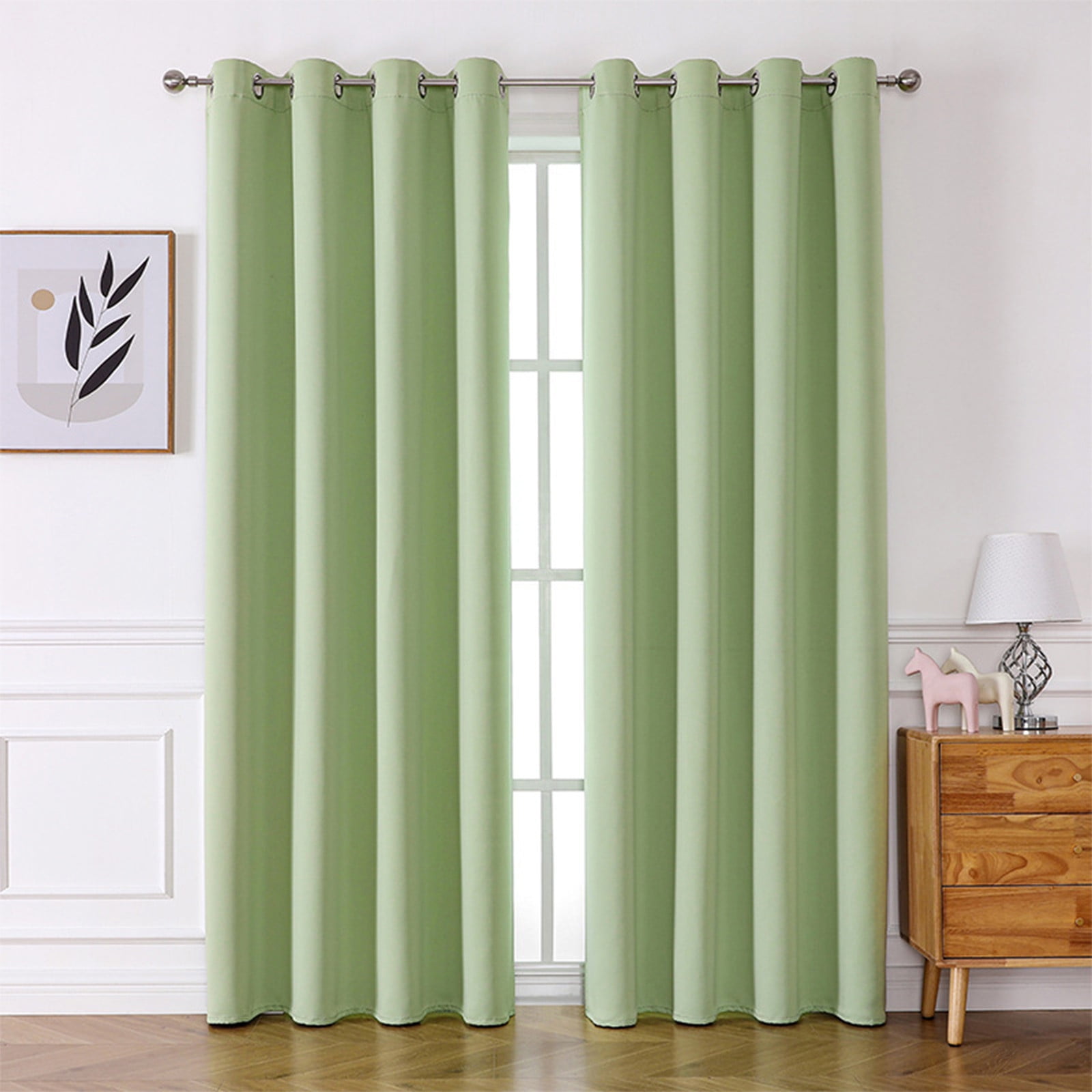 Curtain Panel Set,Elegant Bedroom Window Covering,39x51 Inch,Sheer ...