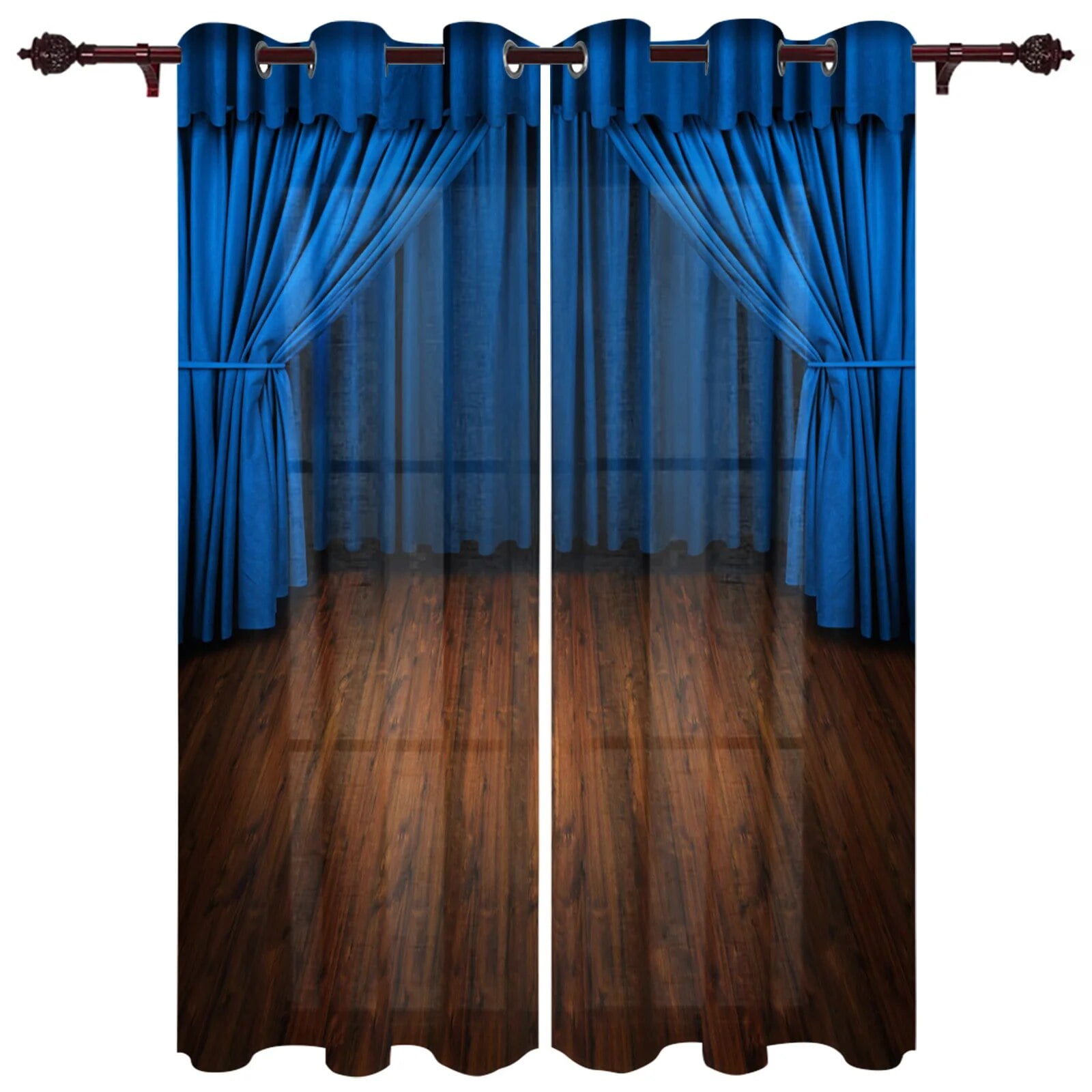 Curtain Pattern Theater Curtains For Living Room Bedroom Luxury Valance