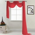 thumbnail image 1 of Curtain Polyester Curtains Terylene Multi-Color Window Screen In Red, 1 of 6