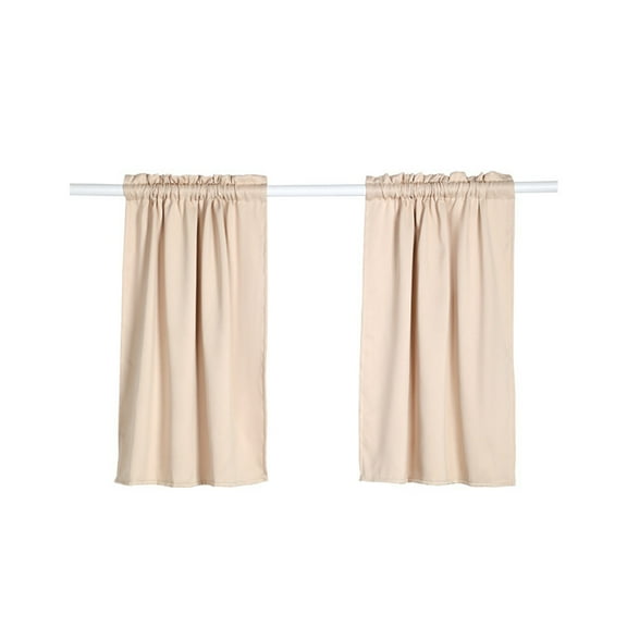 Quality Curtain Pure Pigment Color Rod Short Border Window for Stylish Small Spaces