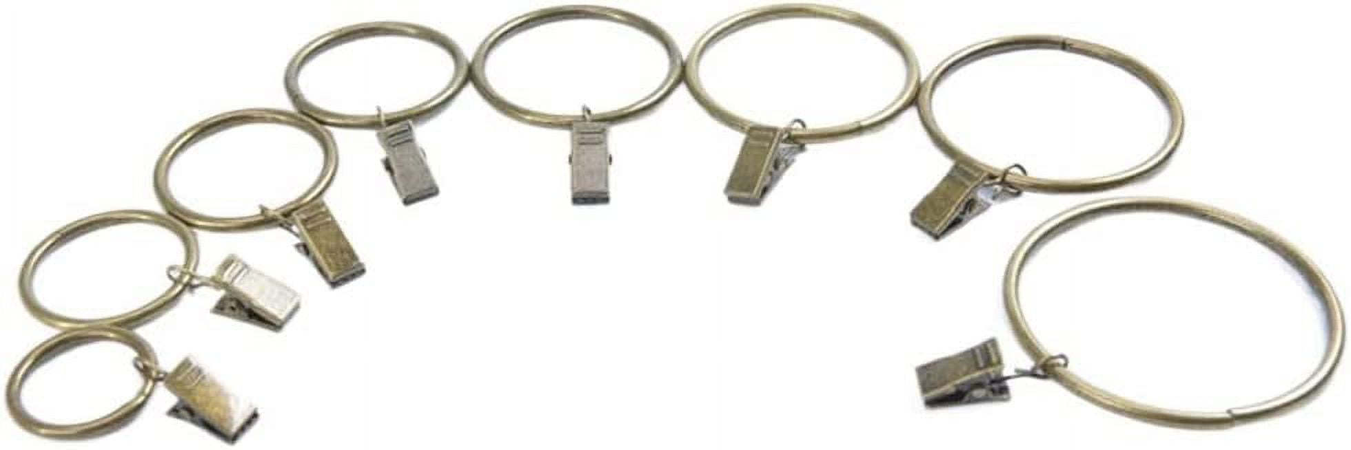 Curtain Rings 10 Pack Rings Curtain Clips Strong Metal Decorative ...