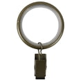 thumbnail image 1 of Urbanest 1.5" Metal Curtain Rod Rings with Clips, Fits up to 1″ Rod – Durable Drapery Rings for Smooth Gliding & Secure Grip, 32 Pieces, Antique Gold, 1 of 2