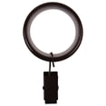 thumbnail image 1 of Urbanest 1.5" Metal Curtain Rod Rings with Clips, Fits up to 1″ Rod – Durable Drapery Rings for Smooth Gliding & Secure Grip, 16 Pieces, Oil-rubbed Bronze(ORB), 1 of 1