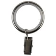 thumbnail image 1 of Urbanest 1.5" Metal Curtain Rod Rings with Clips, Fits up to 1″ Rod – Durable Drapery Rings for Smooth Gliding & Secure Grip, 16 Pieces, Nickel, 1 of 2