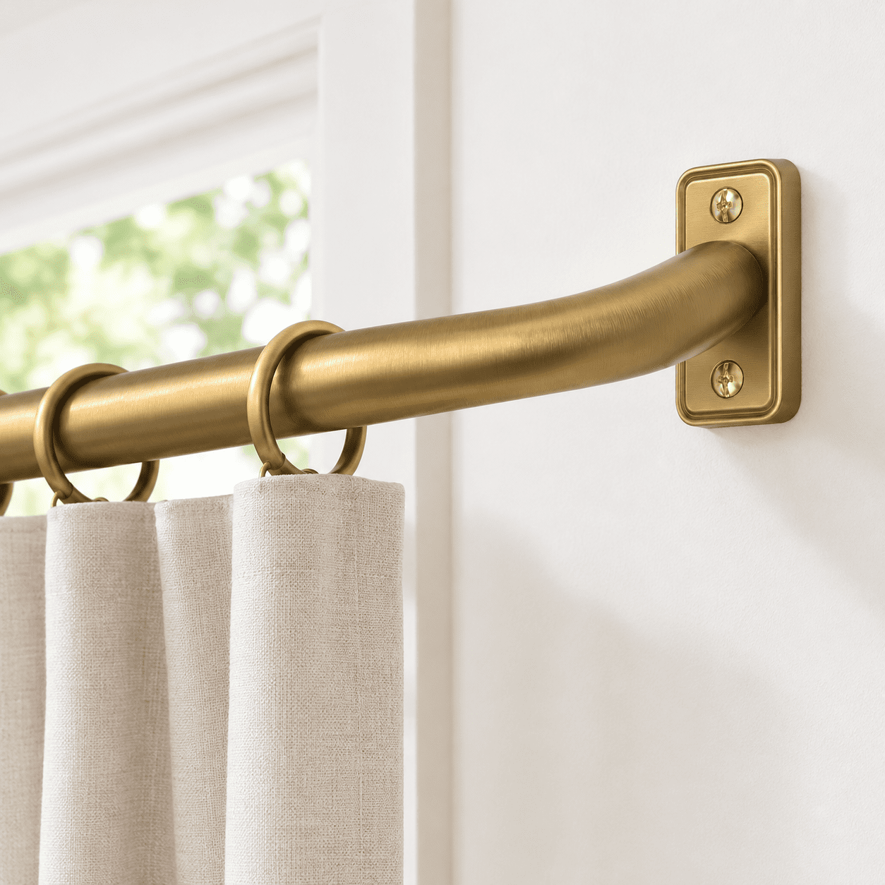 Slippers Heavy Curtain Rod 32-90 Inch 1