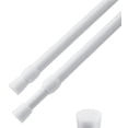 thumbnail image 1 of Curtain Rod Adjustable 16-28 Inches,2 Pack Spring Tension Curtain Rods,Small Short Expandable Spring Loaded Tension Rods For Window, Cupboard Bars, Bathroom, Cupboard,Kitchen,White, 1 of 8