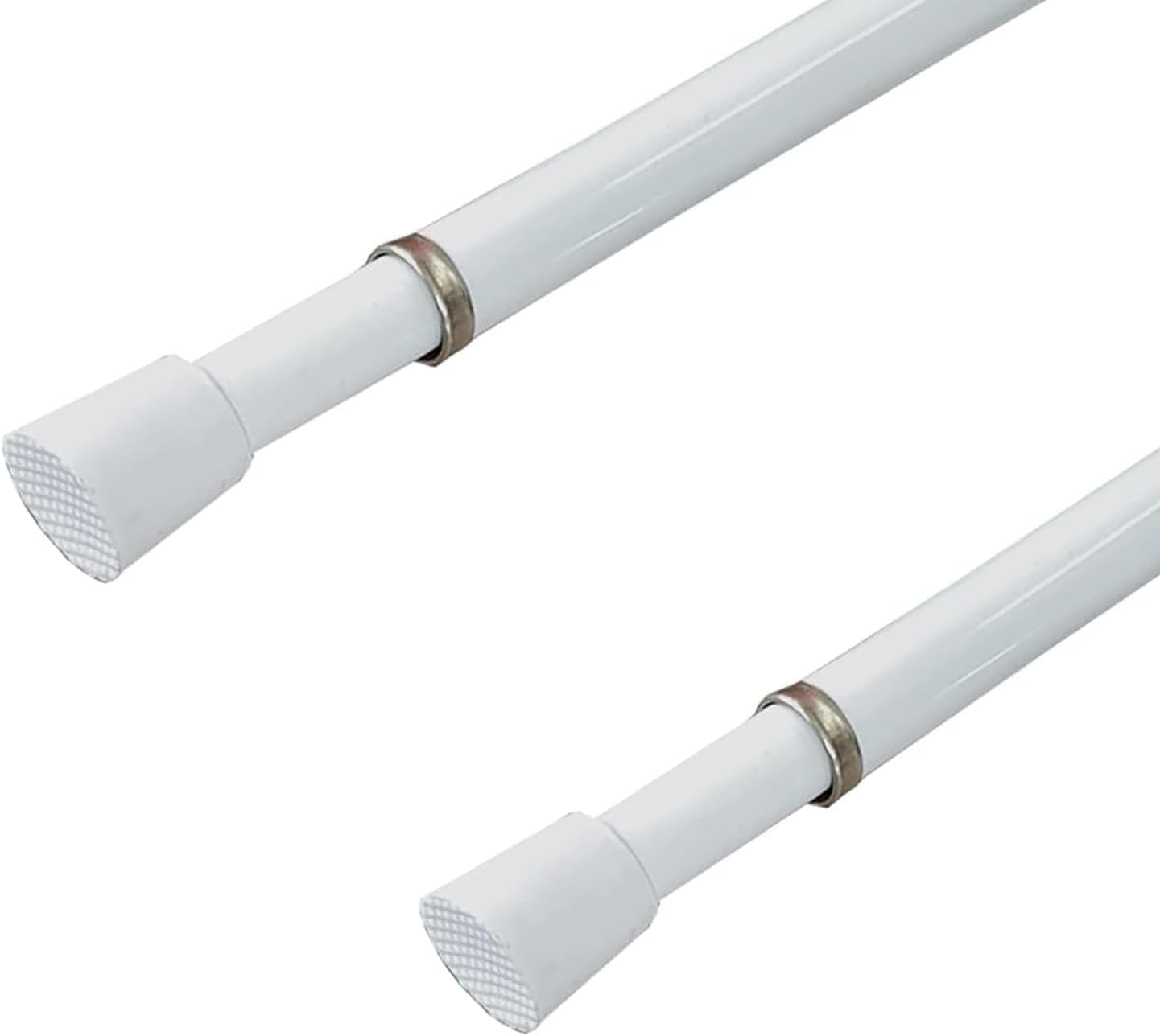 Curtain Rod Adjustable Length, Spring Tension Curtain Rods for Kitchen