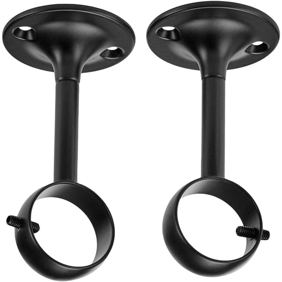 Curtain Rod Ceiling-Mount Bracket for Room Divider, Set of 2,