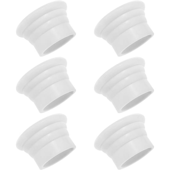 Curtain Rod End Cap, Plastic Pole Plug Caps, Roman Finial Internal Diameter 1.1", 6 PCS