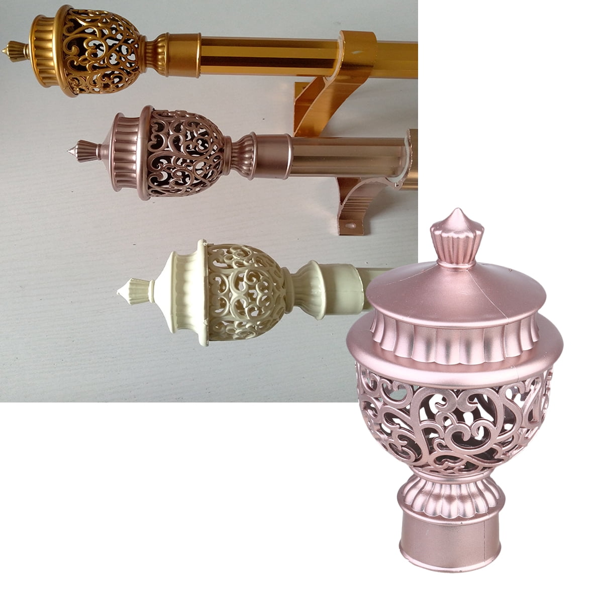 Curtain Rod End Decorative Pole Finials Finials Drapery Finial Cap Ends