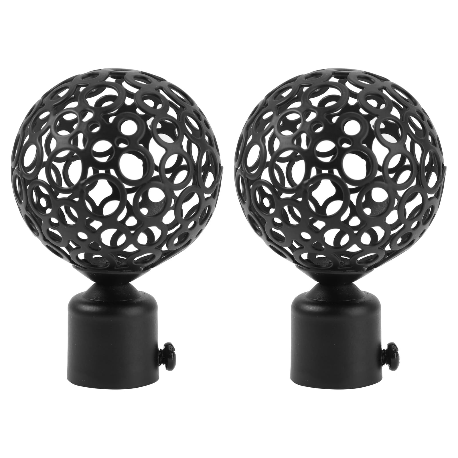 Curtain Rod End Finials Caps Lamp Finial Knobs Pole Ends Drapery Decorative Rail Replacement Rods Drape Window Shade