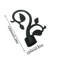 thumbnail image 1 of Curtain Rod Finials Set of 2 | Decorative End Caps for 28mm Rods | Leaf Design Finials for Window Treatments | Home Decor Accessories for Living Room & Bedroom, 1 of 5