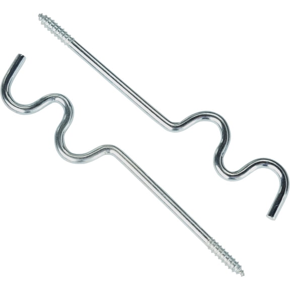Levolor Curtain Rod Support Hook Set - Hardware Included - 3 Pack, Silver