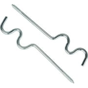Levolor Curtain Rod Support Hook Set - Hardware Included - 3 Pack, Silver