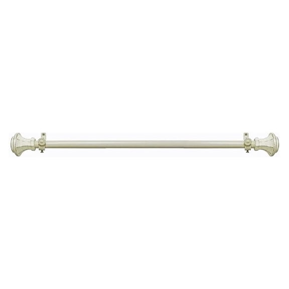 Curtain Rods 0.75 Inch Diameter - Adjustable 28-86 Inches - Decorative Window Rod Set with Finials - Buono II Series by Home Decor