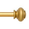 thumbnail image 1 of Curtain Rods 30-126" Gold Adjustable drapery rod with 58mm ball finials and 3 piece wall brackets. for Living Kitchen,Room, Bedroom and office., 1 of 6