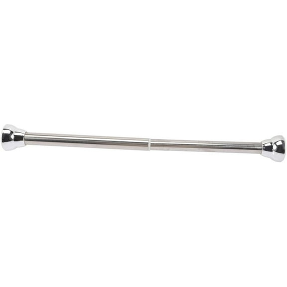Curtain Rods for Windows, Expandable Spring Loaded Curtain Tension Rod, Stretchable Tension Heavy Duty Rod Non Slip No Drilling for Windows Bathroom Cupboard Closet Shower(Silver, 26-34cm)