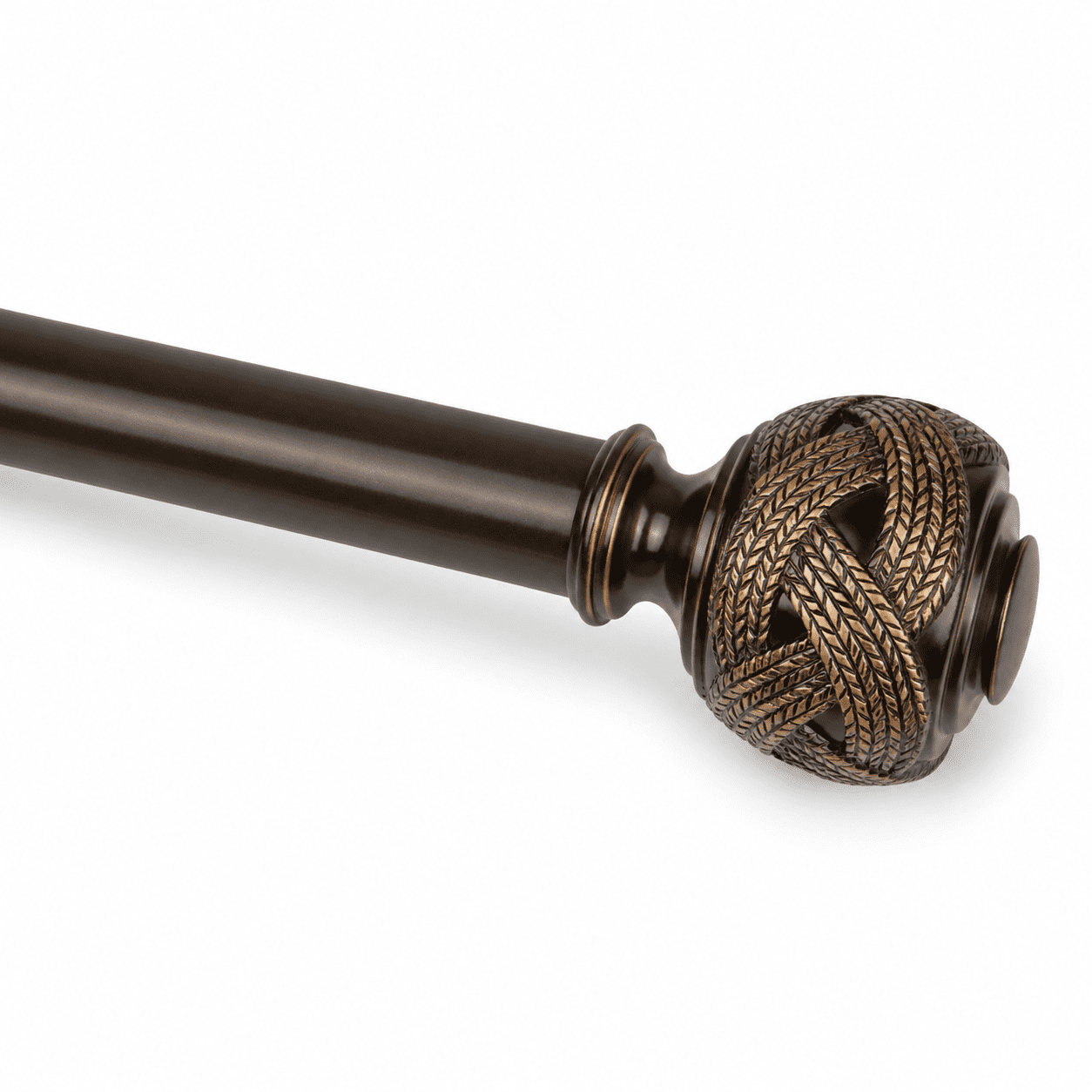 Curtain Rods For Windows 32-58 Inch Bronze Adjustable Drapery Rod