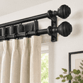 Window Grill Rods Curtain Rods For Windows 48-84 Inch 3/4 Heavy Duty Adjustable ...