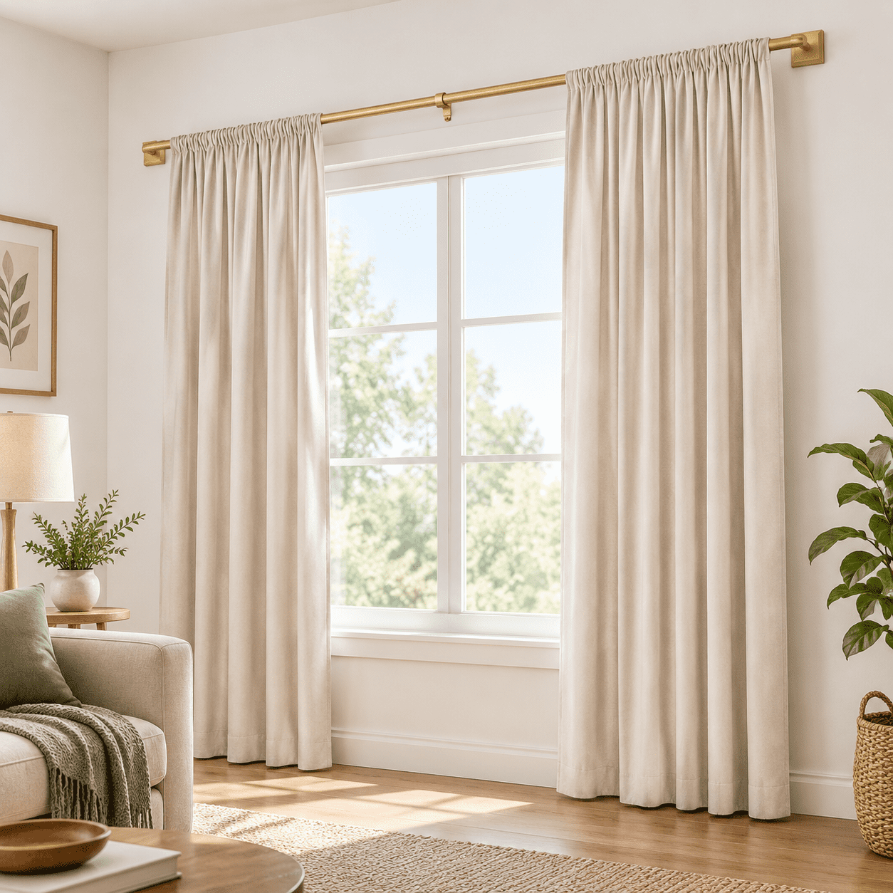 Curtain Rods For Windows 66-120inch(5.5-10ft) Heavy Duty Return Rod ...