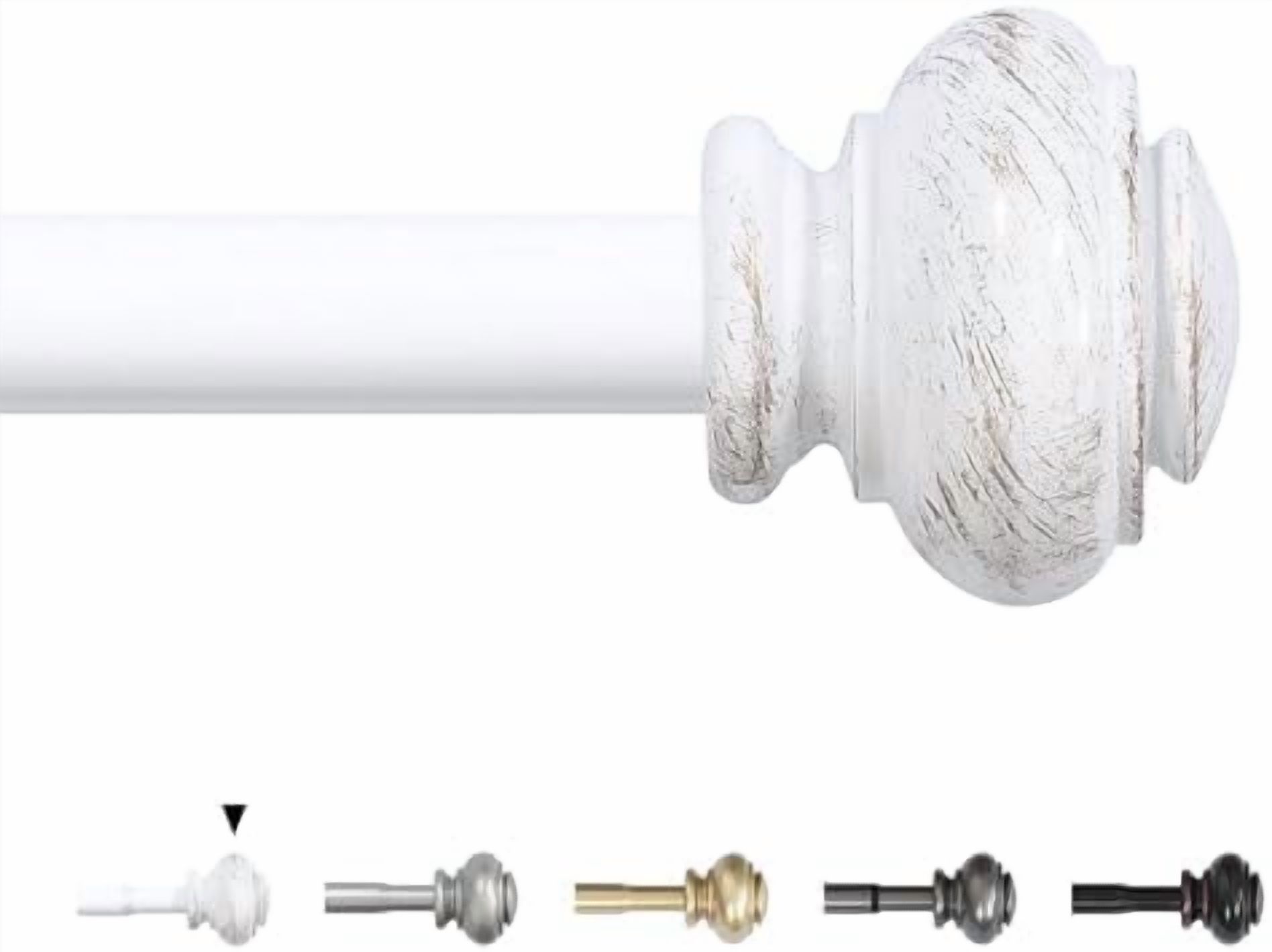 Curtain Rods for Windows 16.2 to 137.4 Inches 3/4 inch Diameter ...