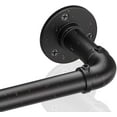 thumbnail image 1 of Curtain Rods for Windows 36 to 72, Black Adjustable Curtain Rod, 1 Inch Industrial Heavy Duty Curtain Rods, Blackout Wrap Around Curtain Rod, Indoor/Outdoor Curtain Rod, 1 of 8