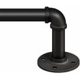 thumbnail image 1 of Curtain Rods for Windows 48 to 84, 1 Inch Industrial Wrap Around Black Curtain Rod, Indoor/Outdoor Room Divider Adjustable Drapery Pole, 48"-86", 1 of 9